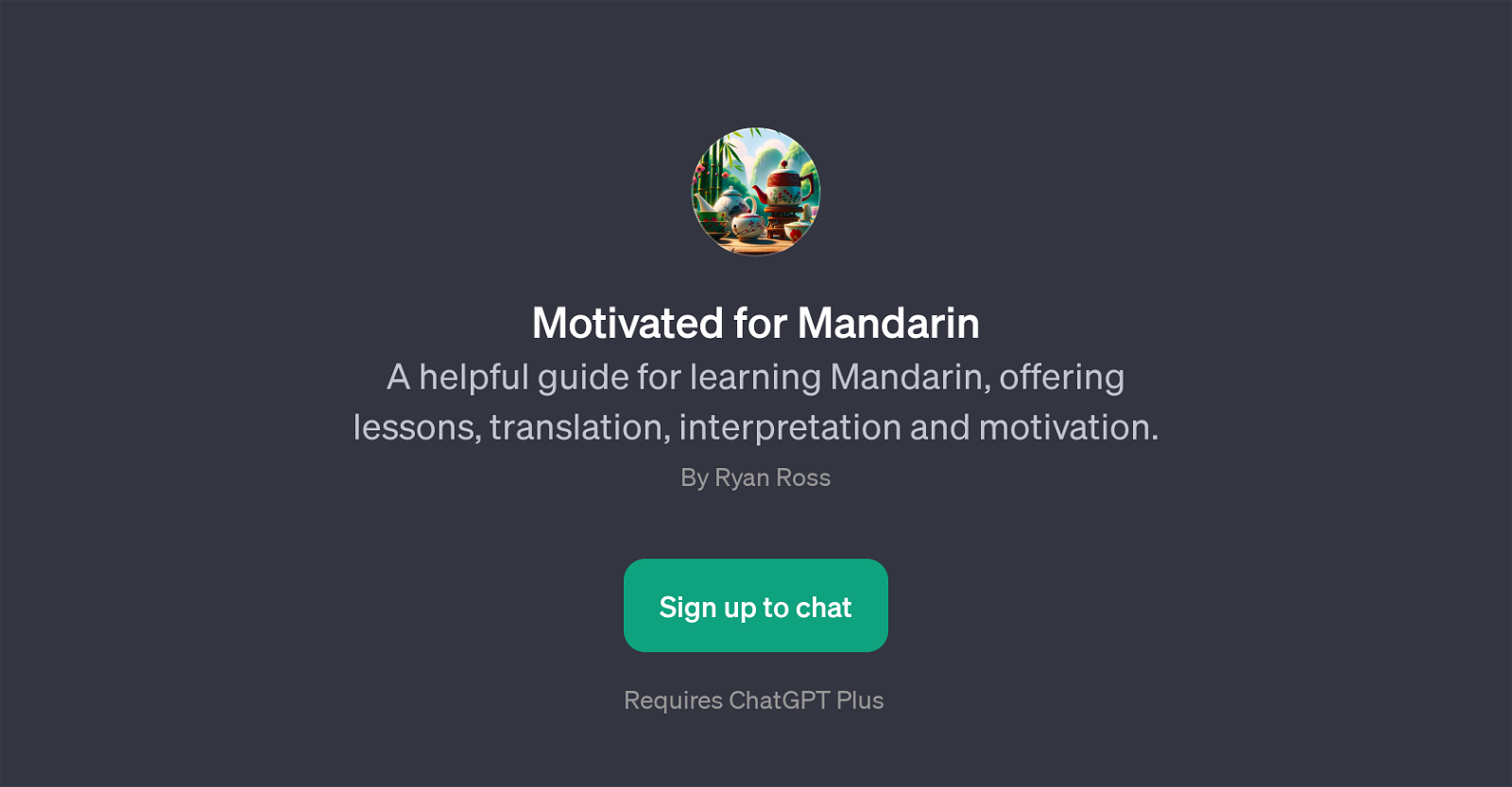 Motivated for Mandarin website