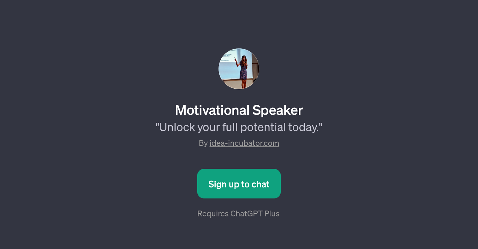 Motivational Speaker website
