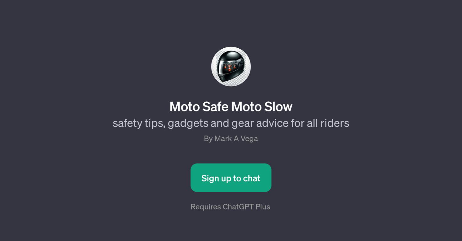 Moto Safe Moto Slow website