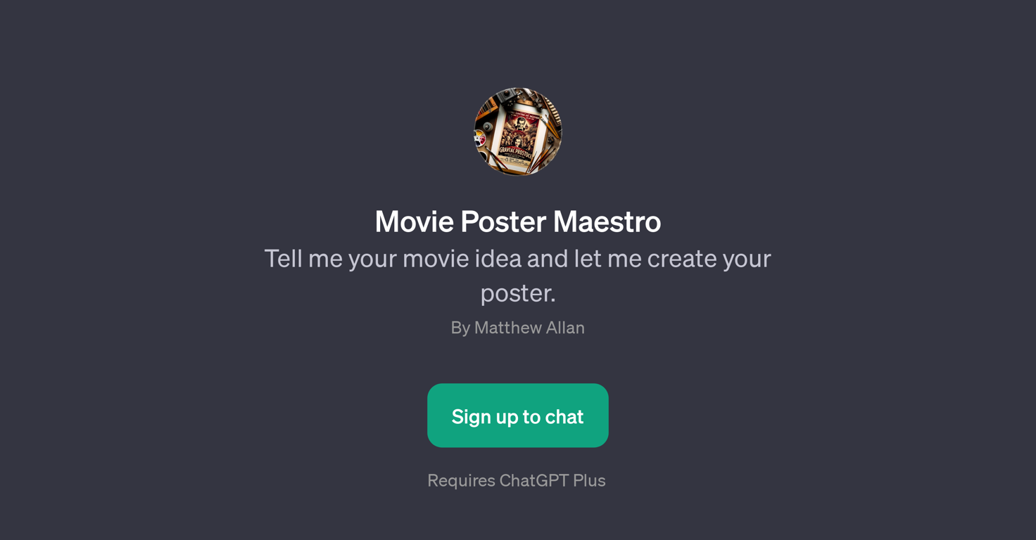 Movie Poster Maestro website