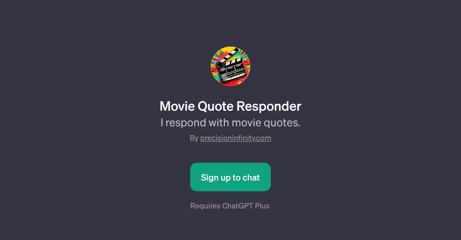 Movie Quote Responder website