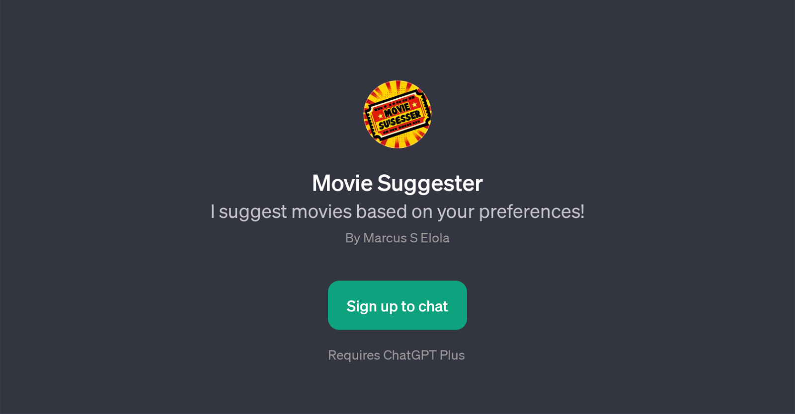 Movie Suggester website