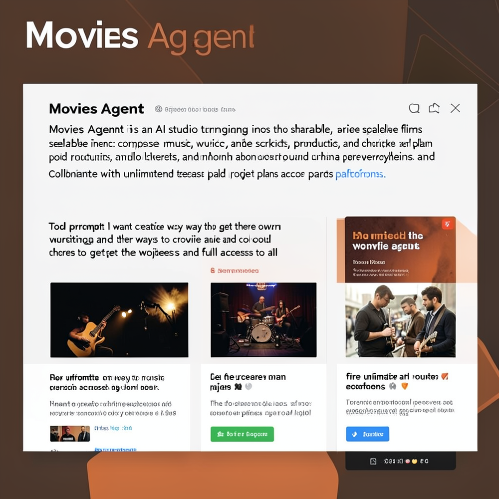 Movies agent website