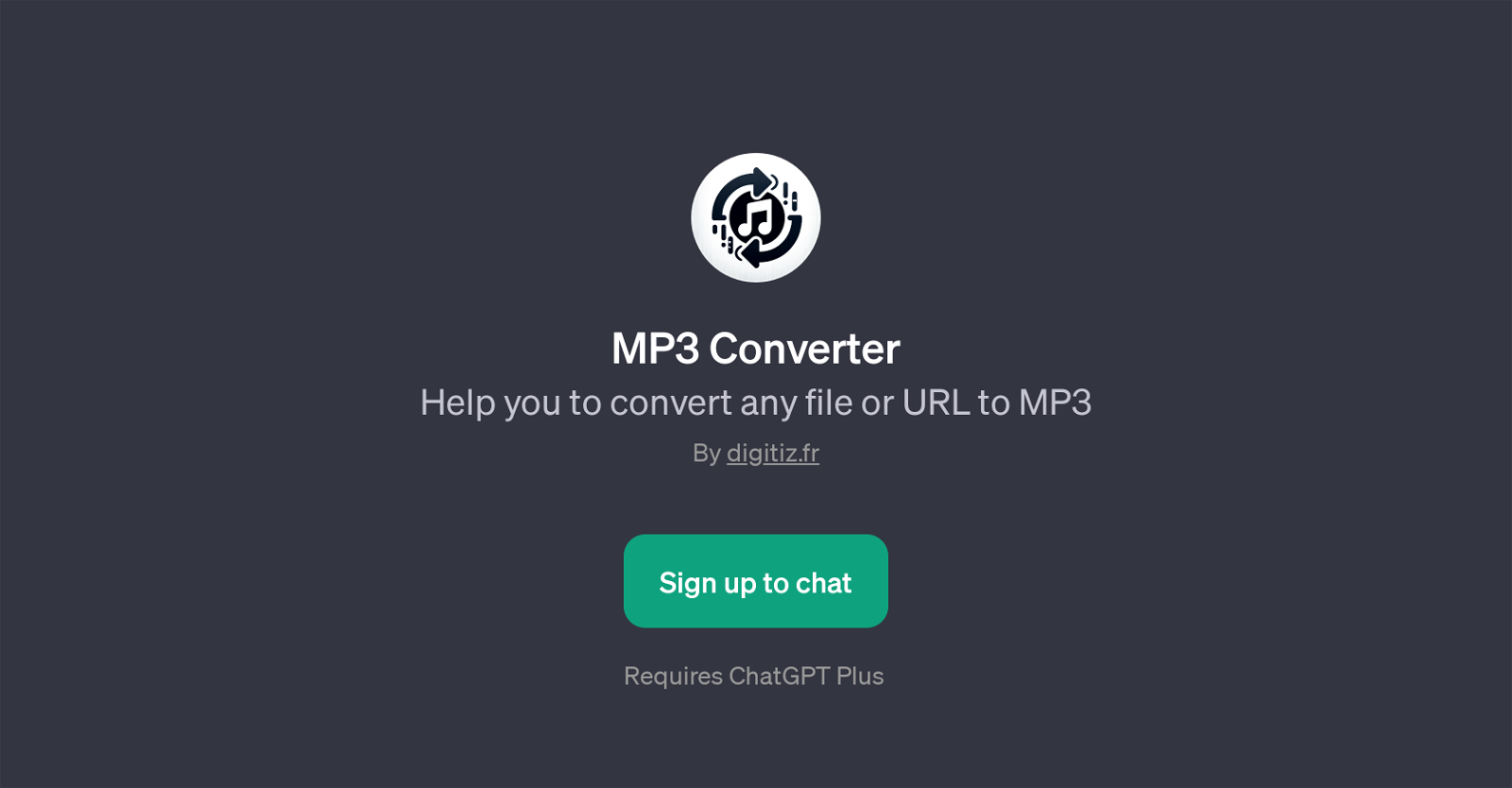 MP3 Converter website