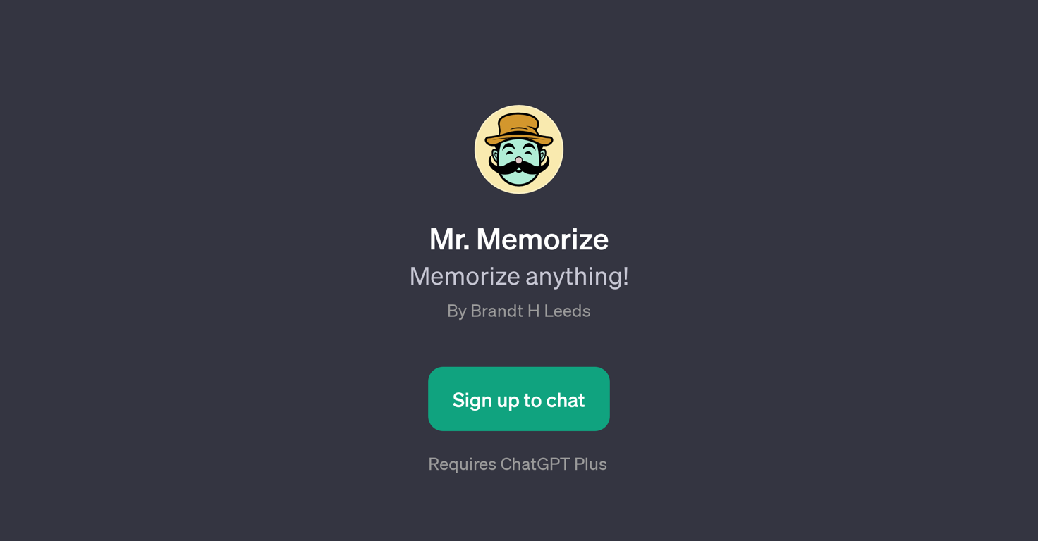 Mr. Memorize website