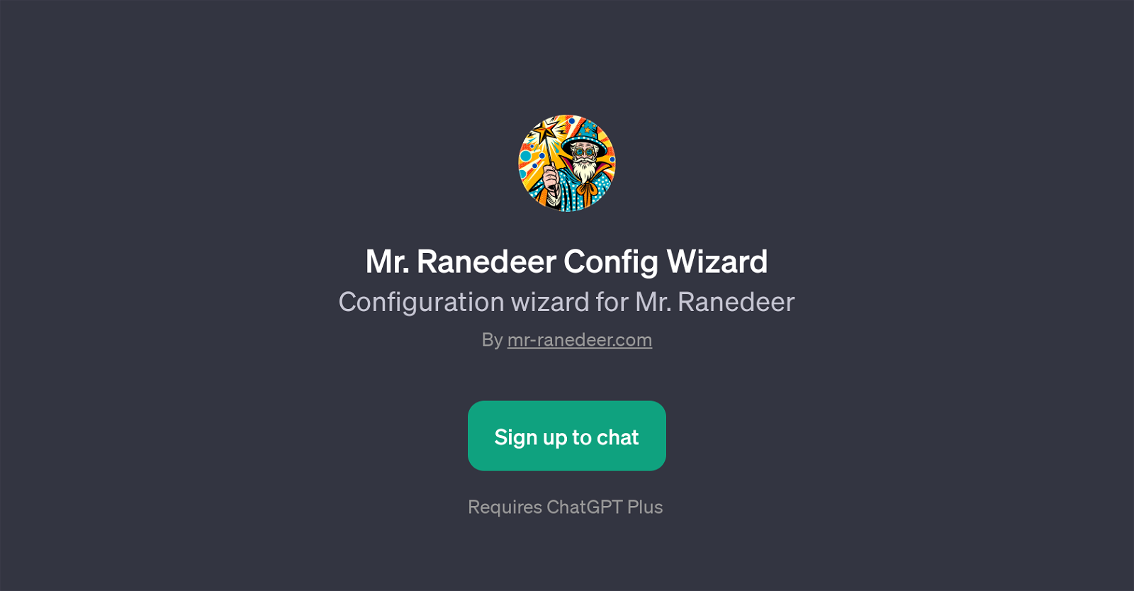 Mr. Ranedeer Config Wizard website