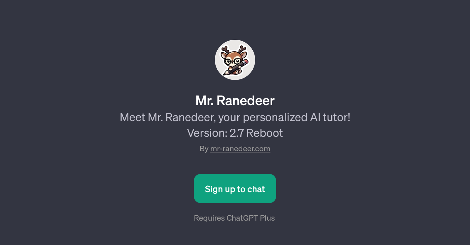 Mr. Ranedeer website