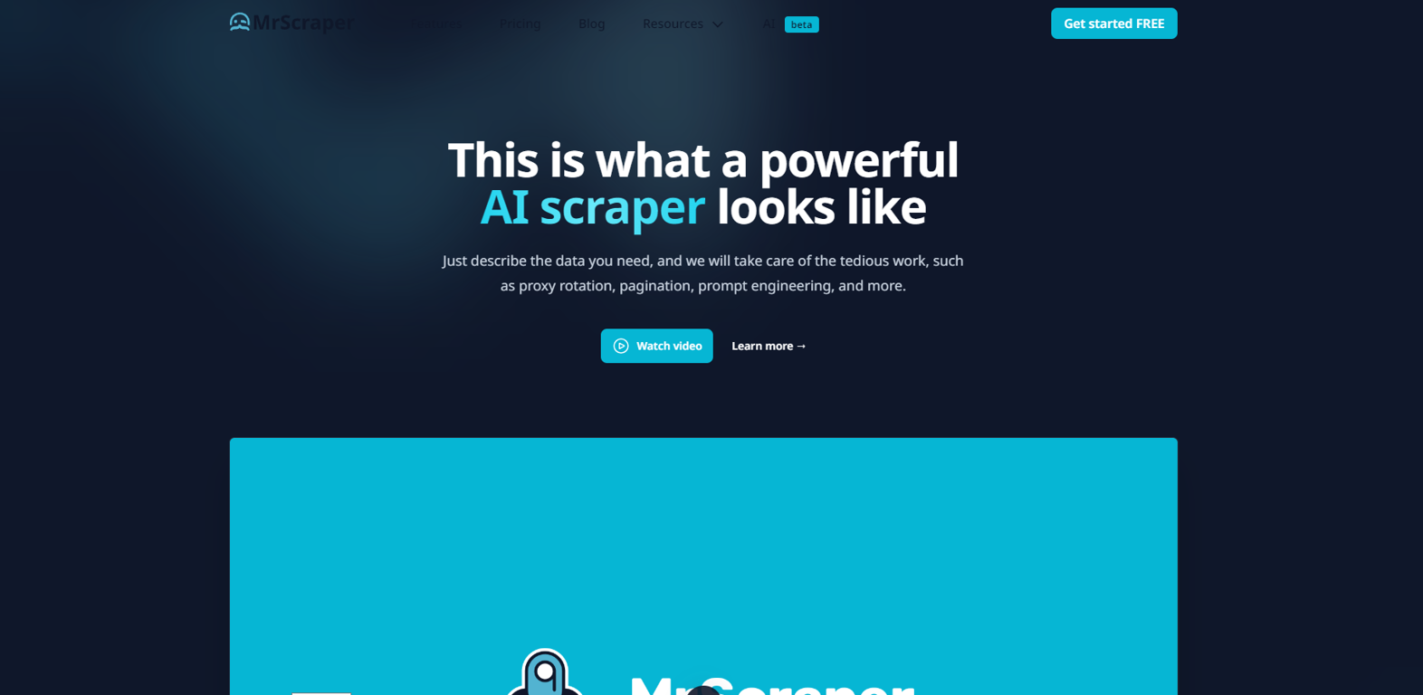 MrScrapper website