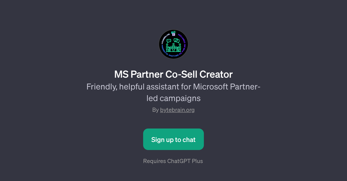MS Partner Co-Sell Creator website