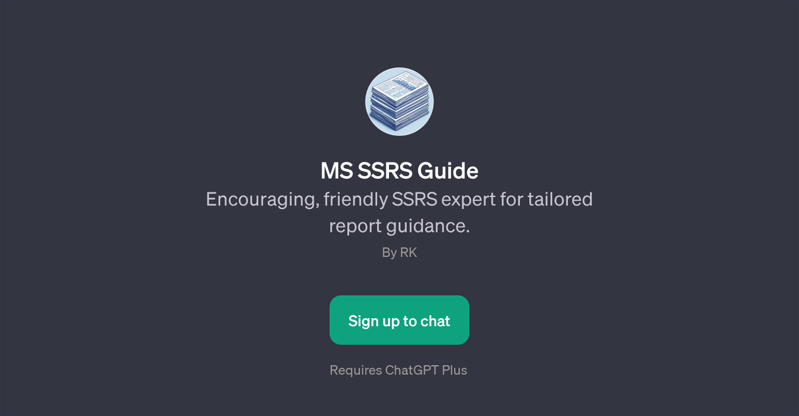 MS SSRS Guide website
