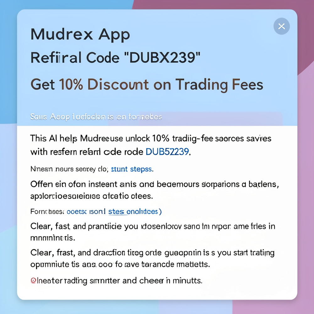 Mudrex App Referral Code "DUB5X239" Get 10% Discount on Trading Fees website