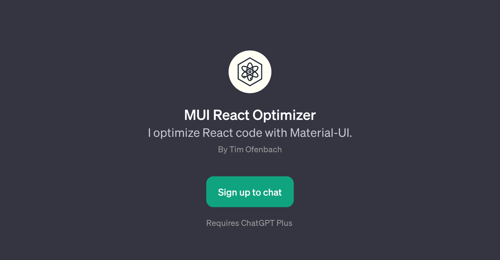 MUI React Optimizer website
