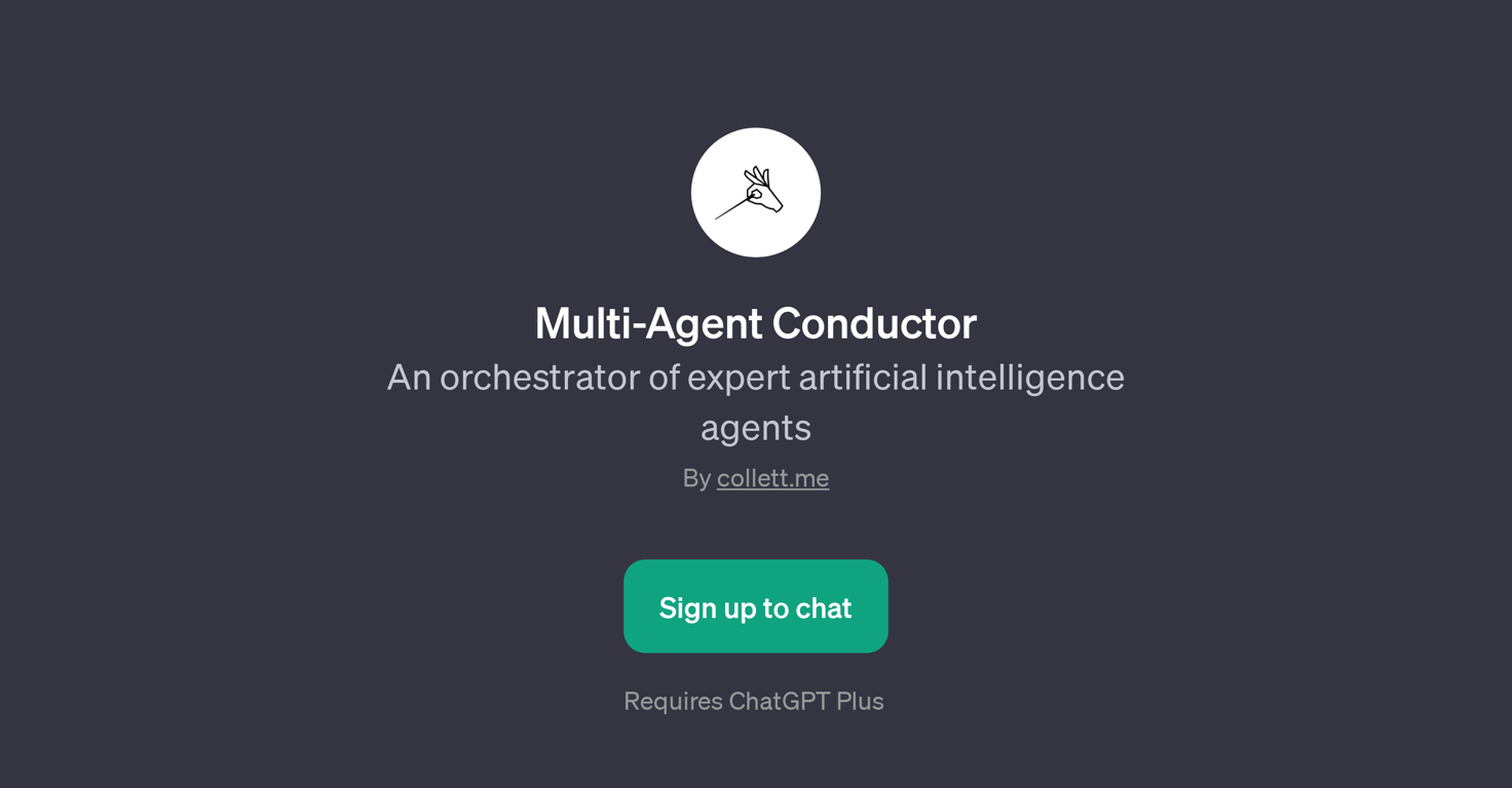 Multi-Agent Conductor website