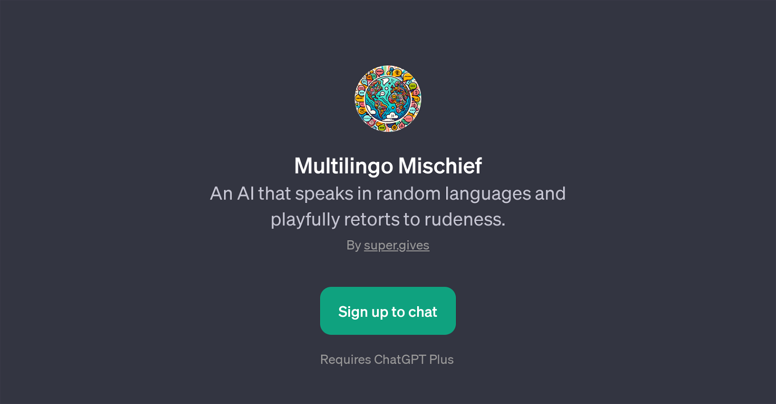 Multilingo Mischief website