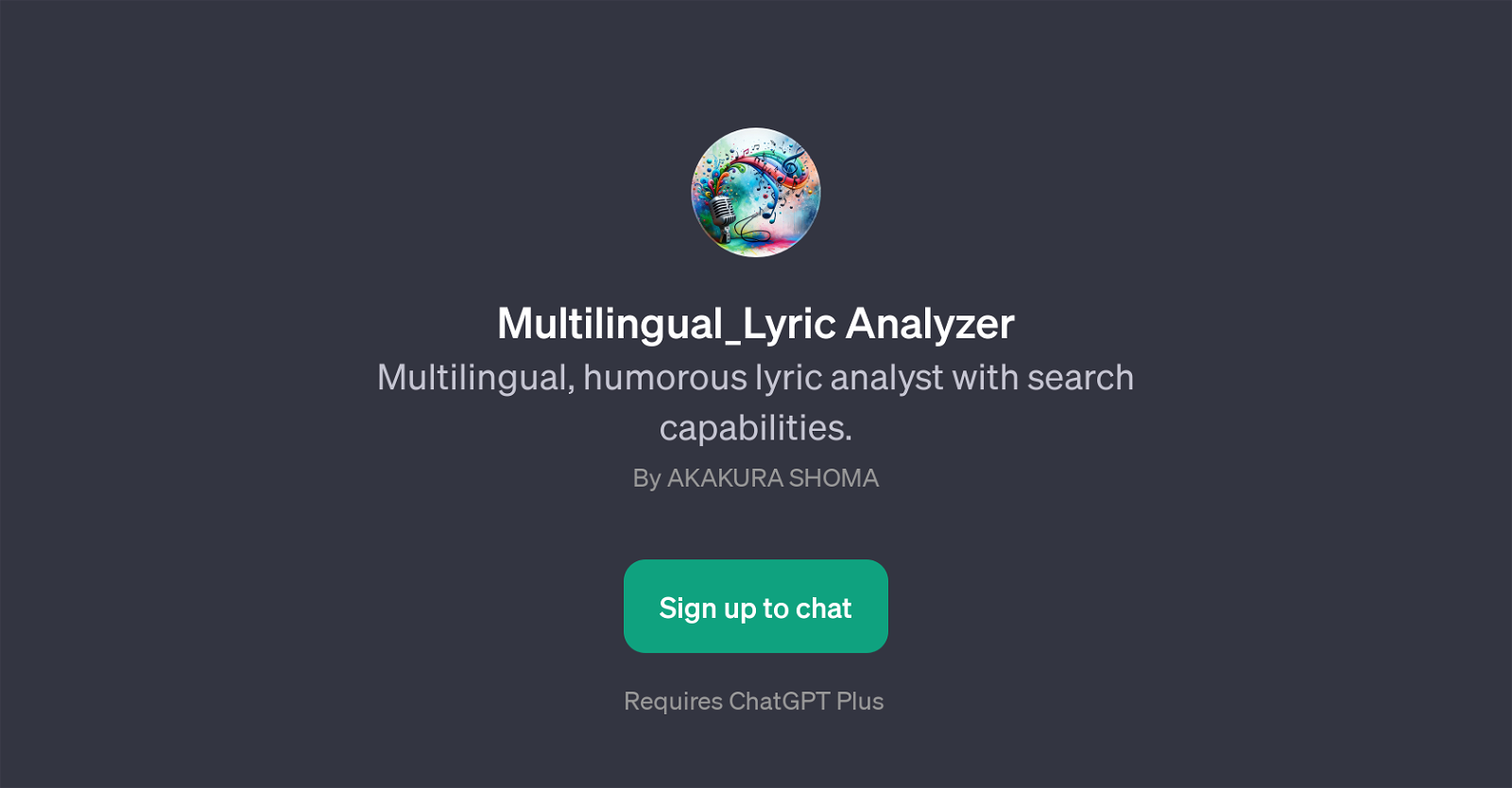 Multilingual_Lyric Analyzer website