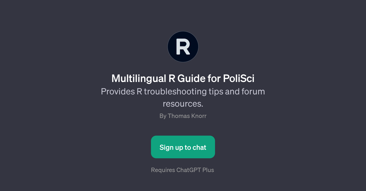 Multilingual R Guide for PoliSci website