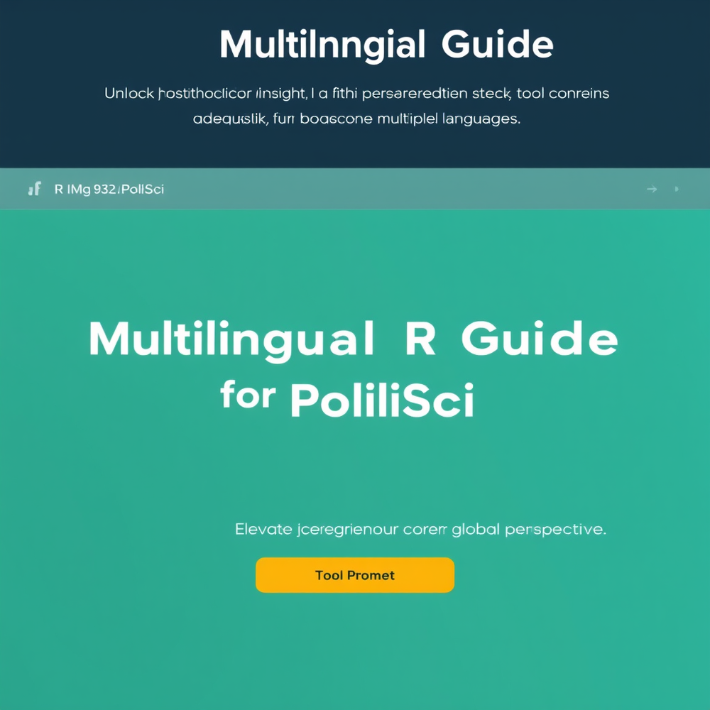 Multilingual R Guide for PoliSci website