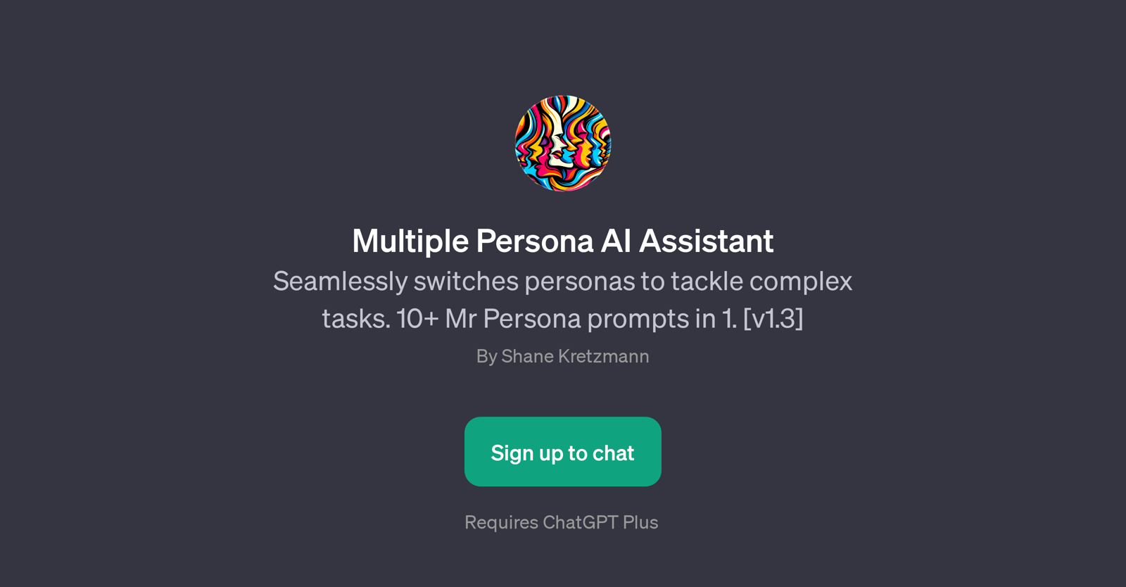 Multiple Persona AI Assistant website