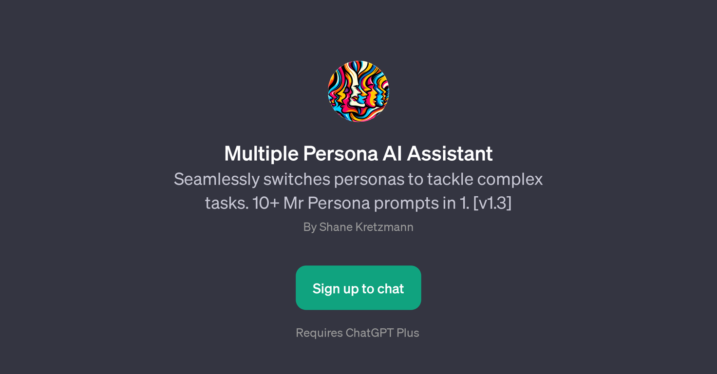 Multiple Persona AI Assistant website