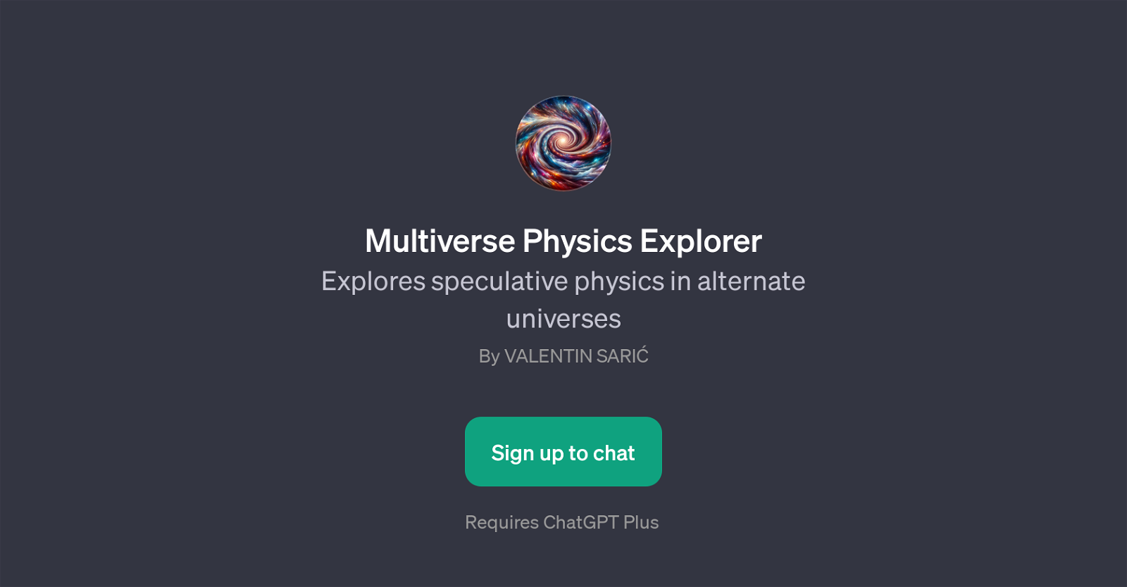 Multiverse Physics Explorer website