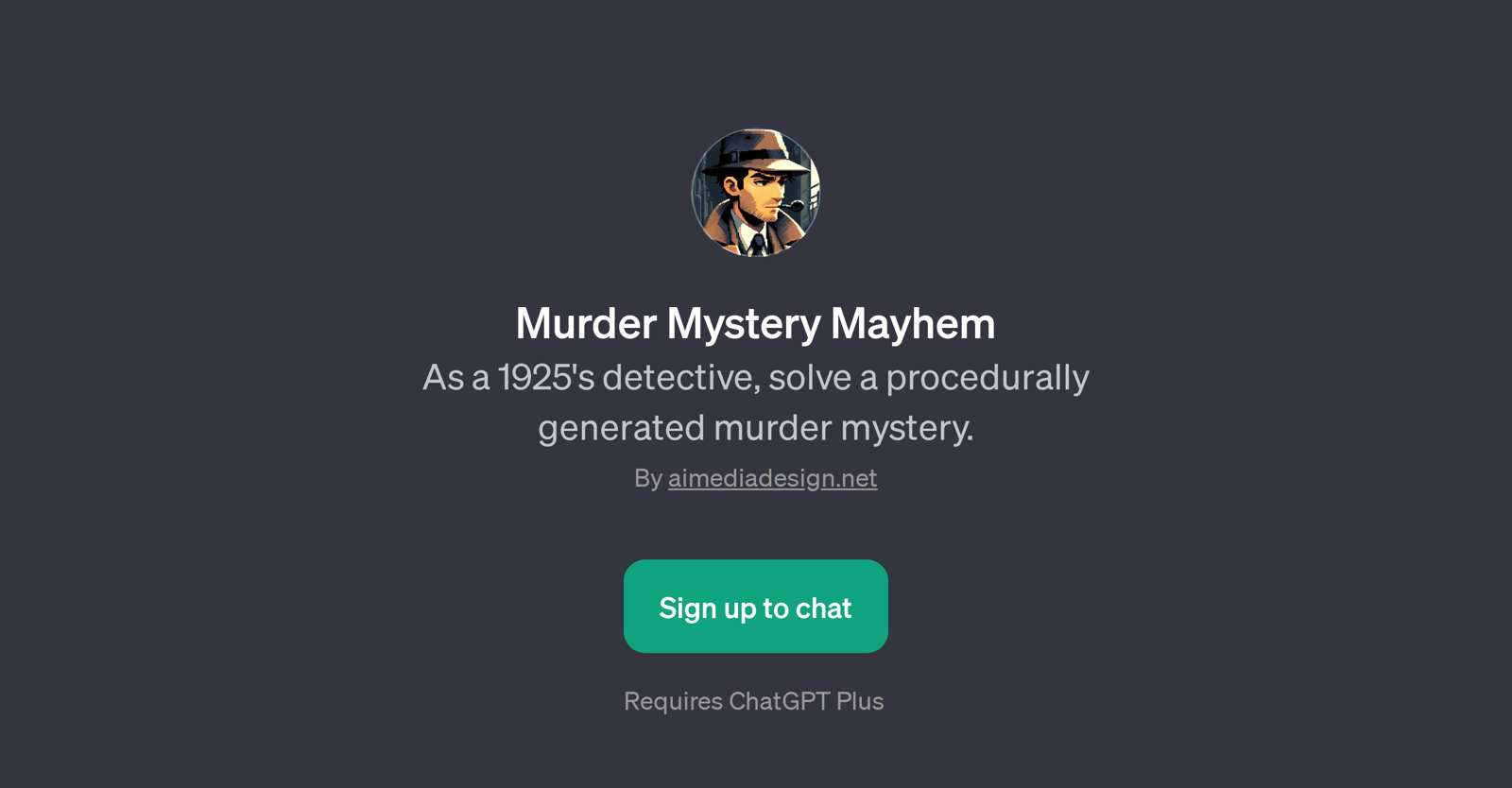 Murder Mystery Mayhem website