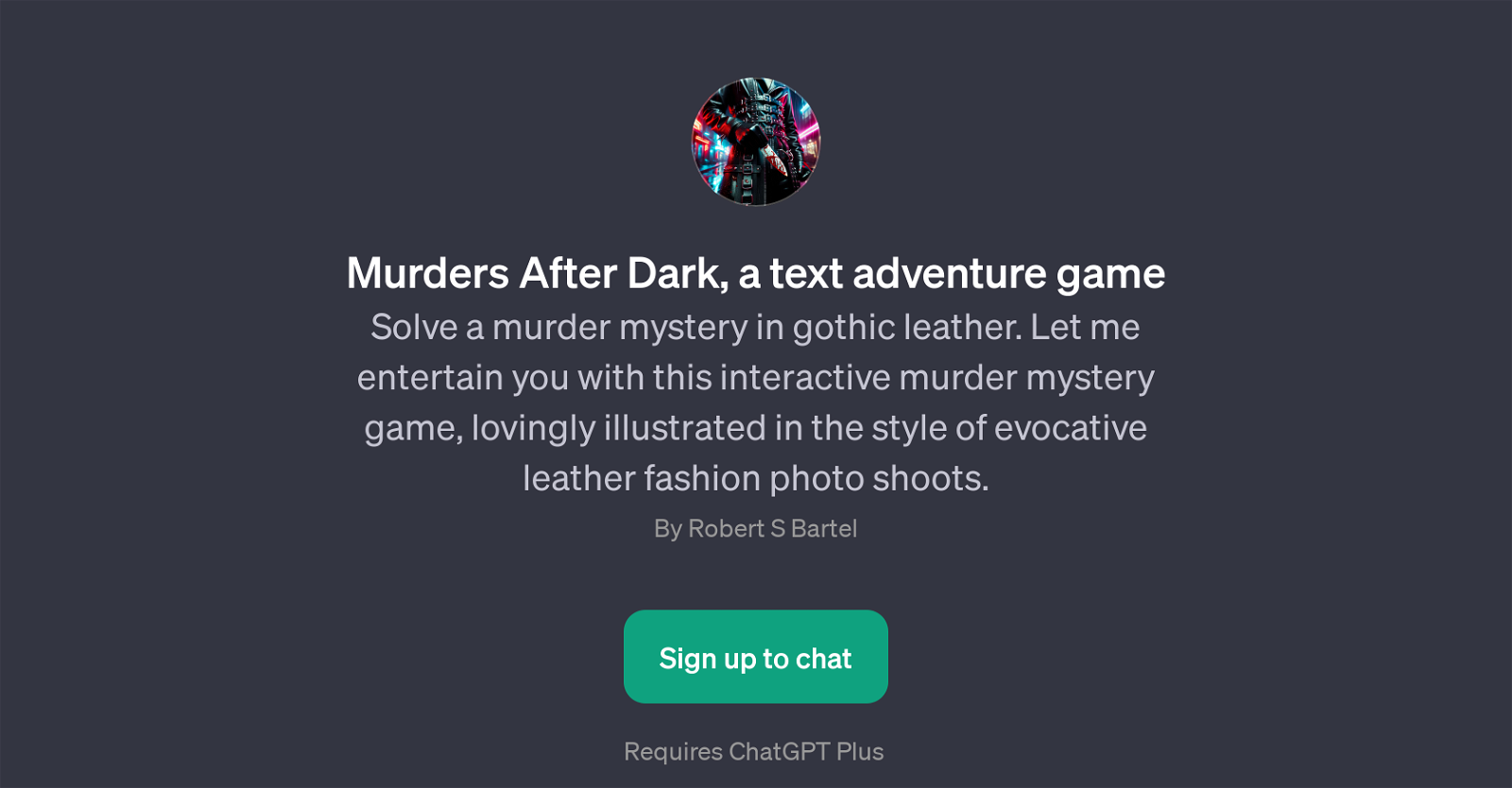 Murders After Dark website