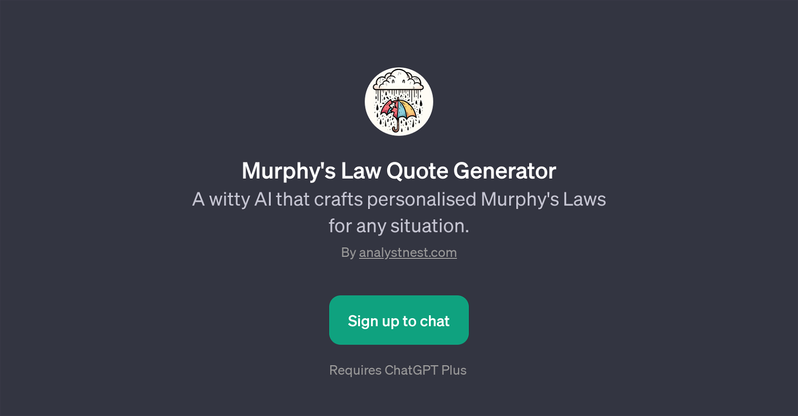 Murphy's Law Quote Generator website