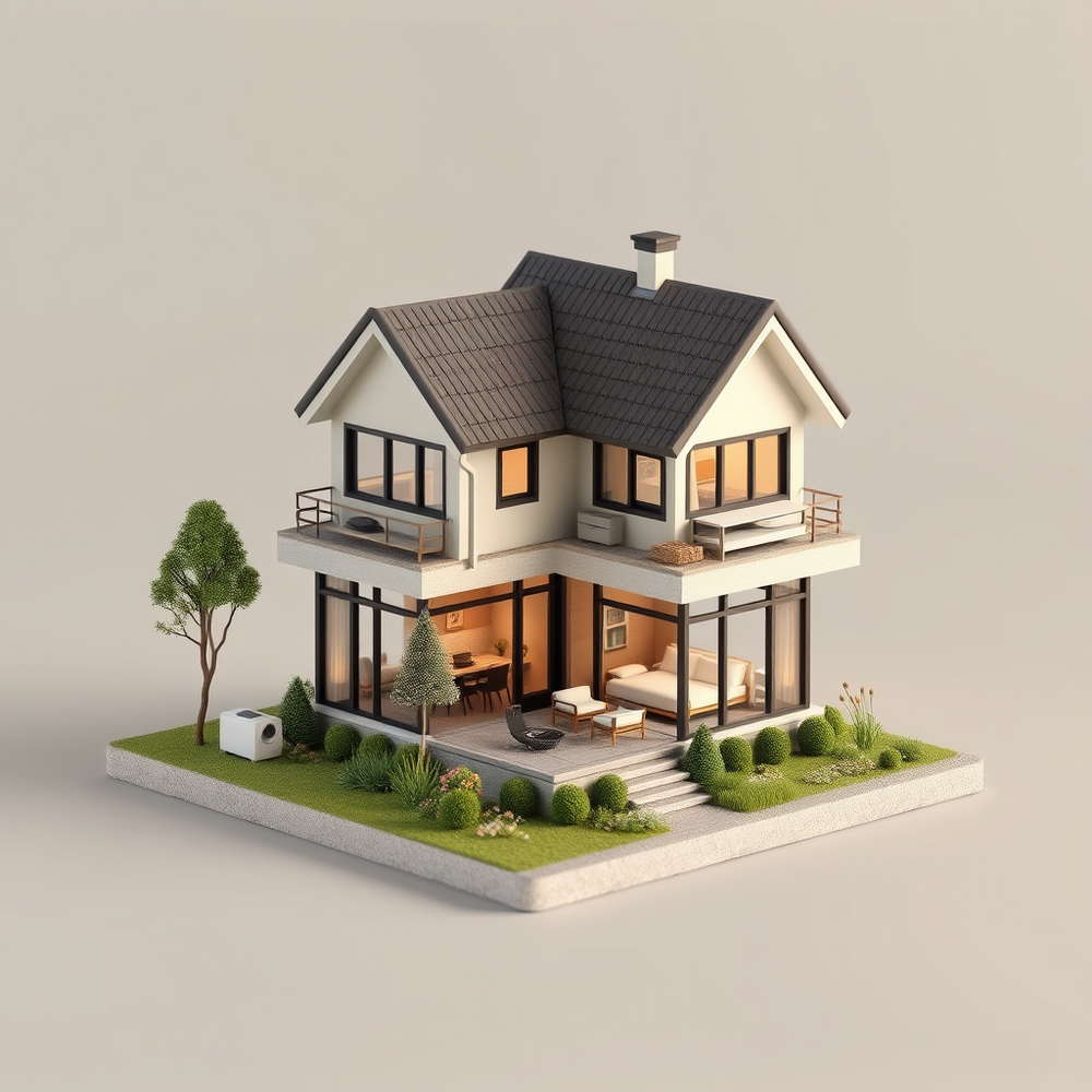 Professional 3D designer miniature house website