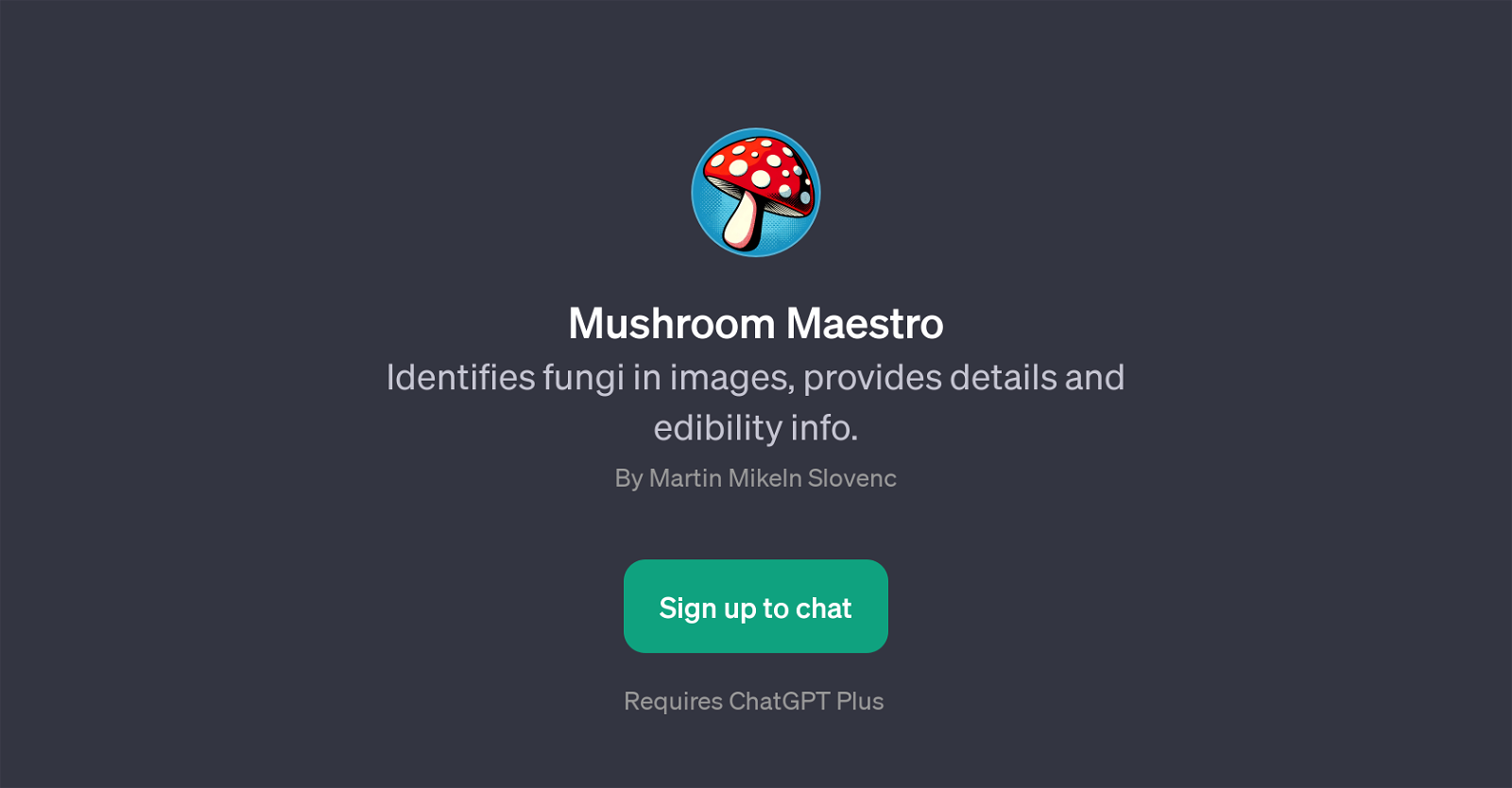 Mushroom Maestro website