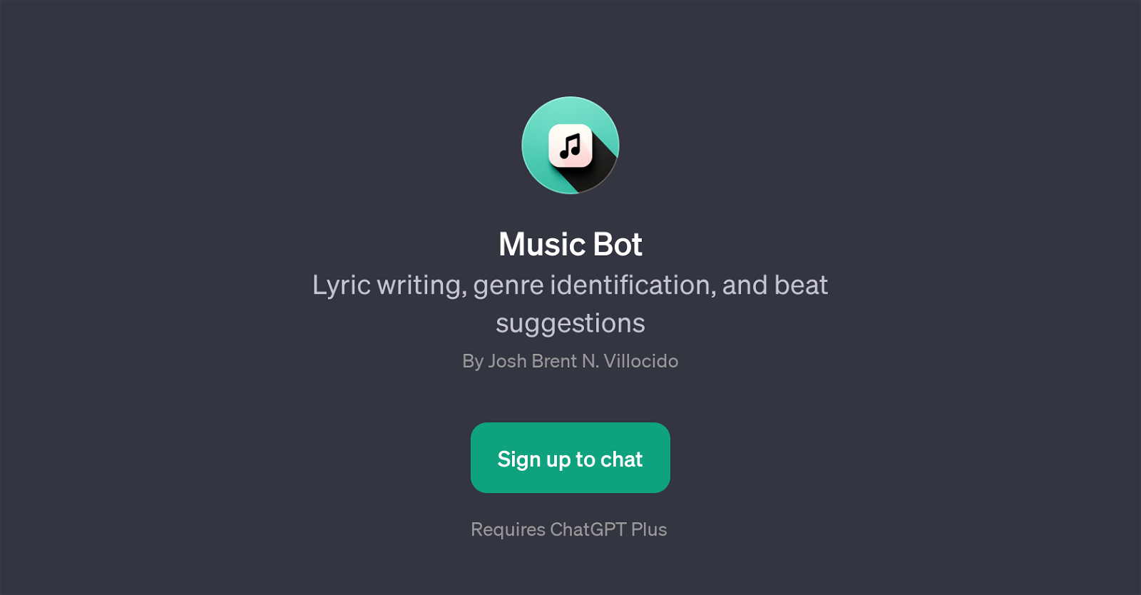 Music Bot website