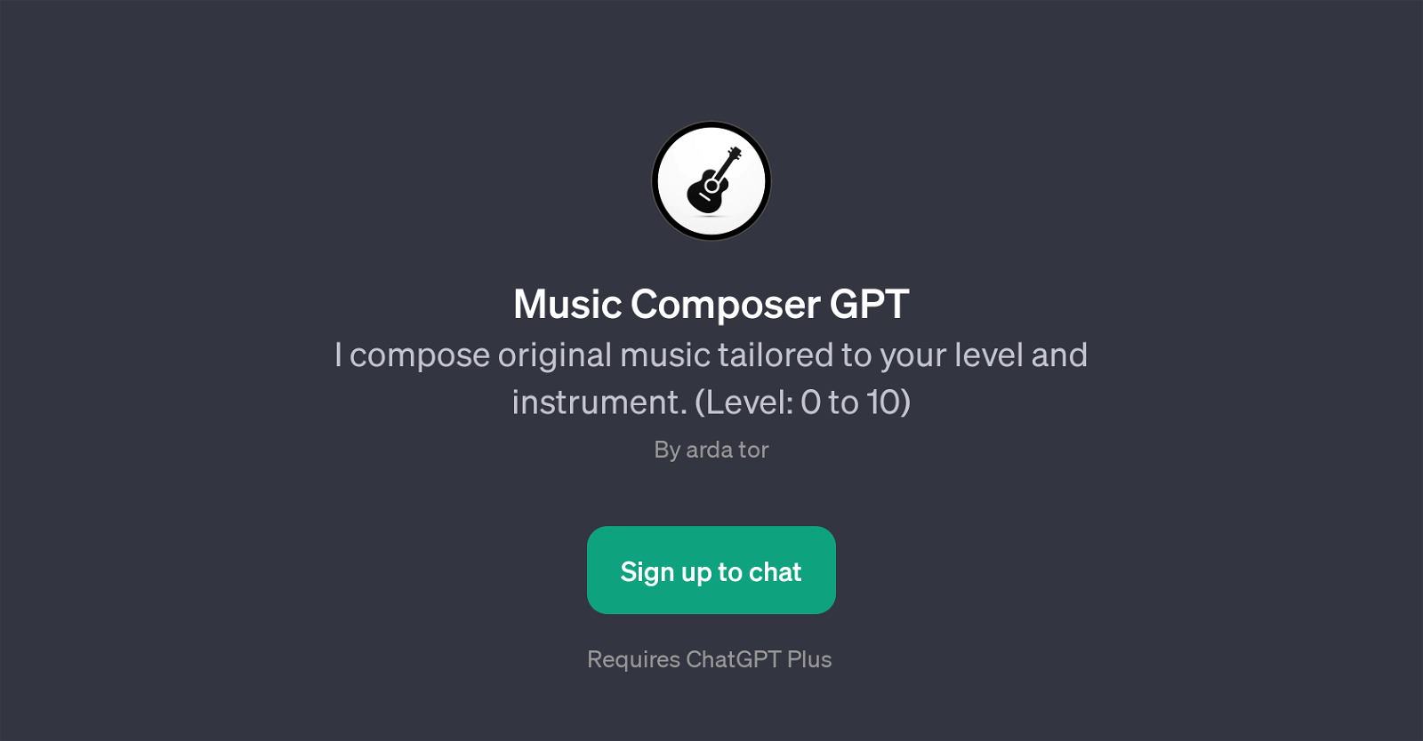 Music Composer GPT website