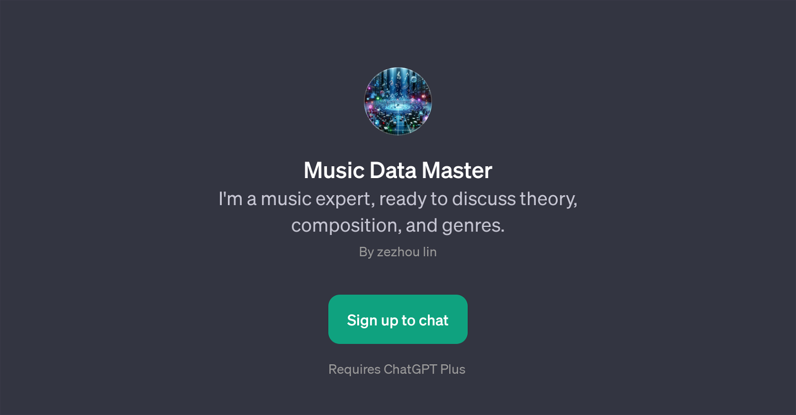 Music Data Master website