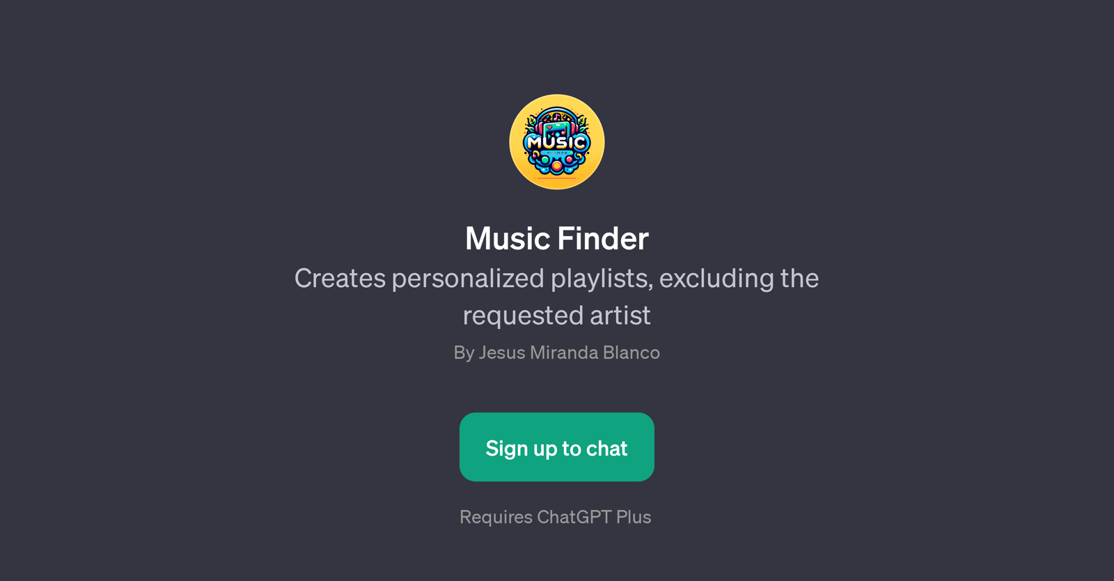 Music Finder website