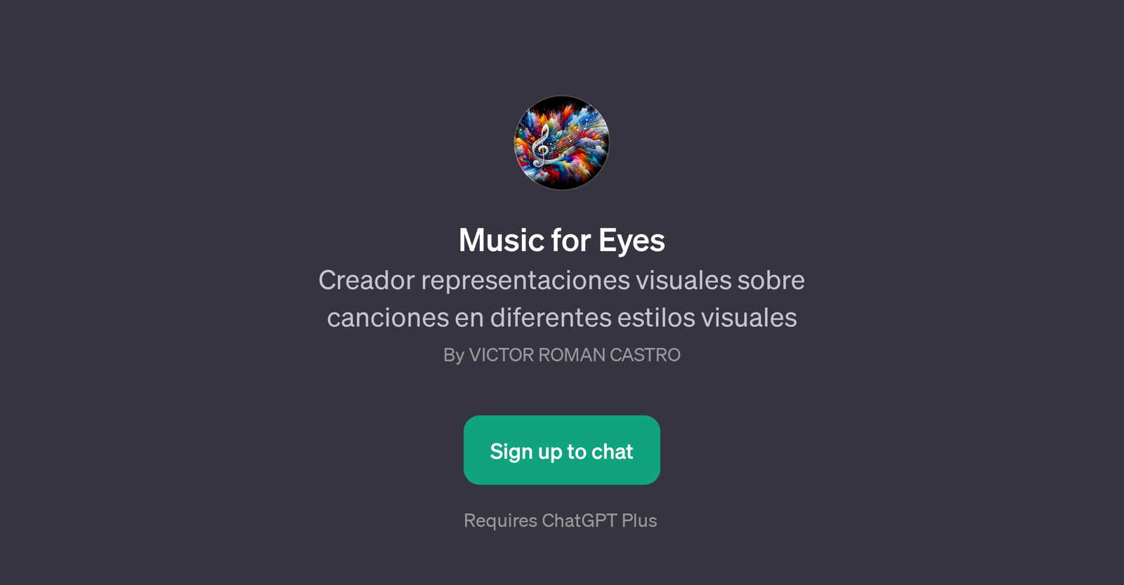 Music for Eyes website