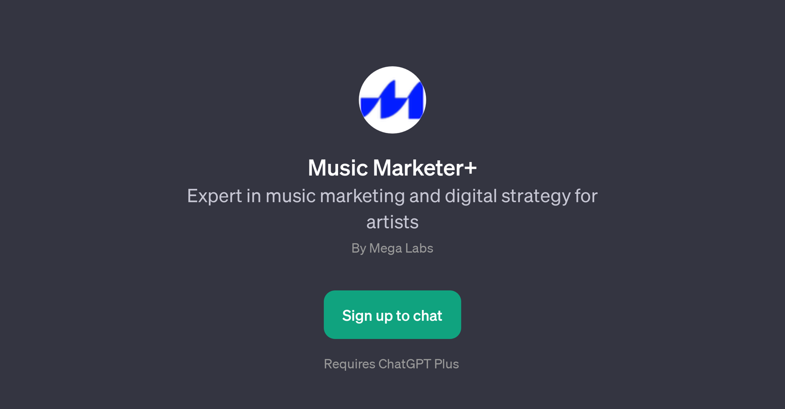 Music Marketer website