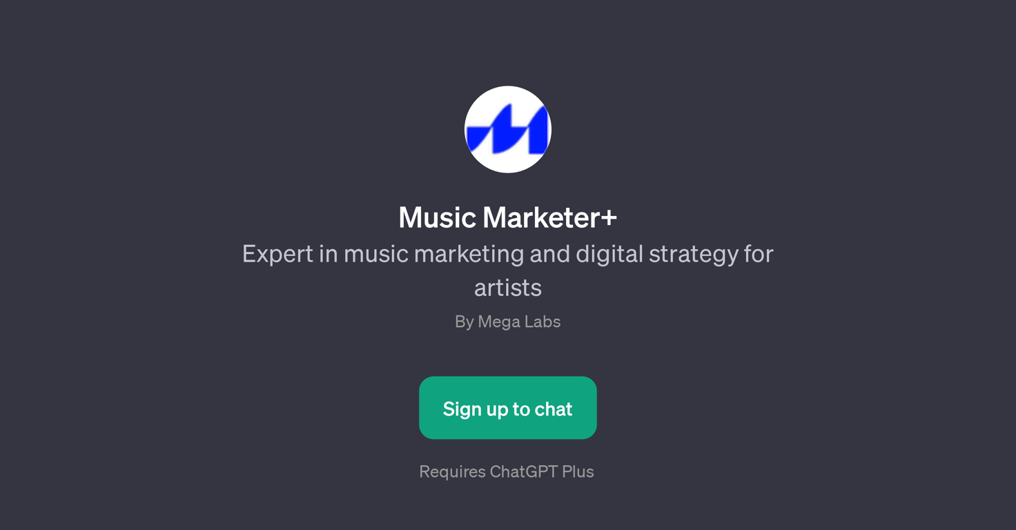 Music Marketer website