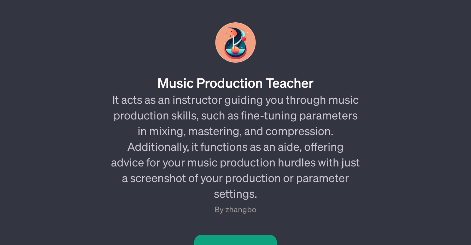 Music Production Teacher website