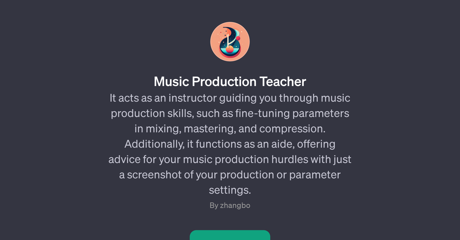 Music Production Teacher website