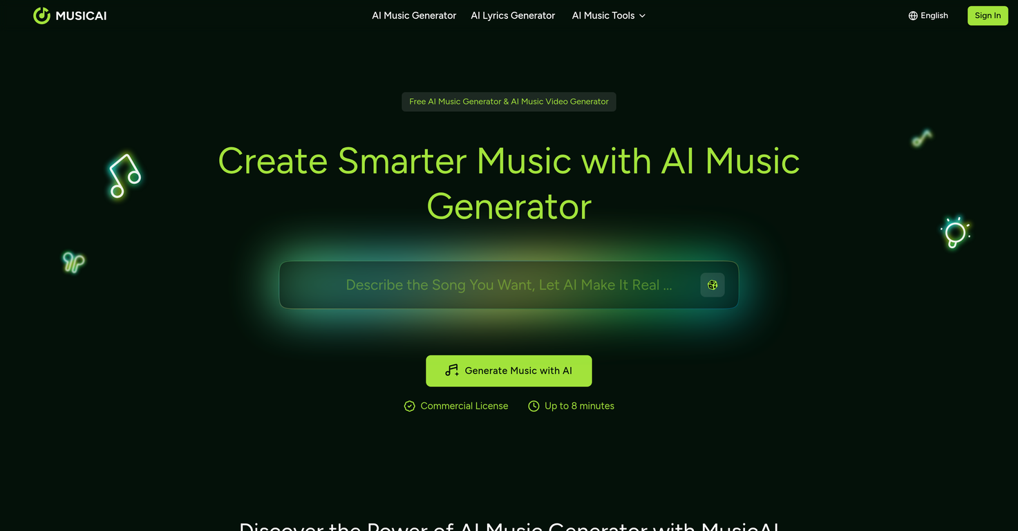 MusicAI.ai website