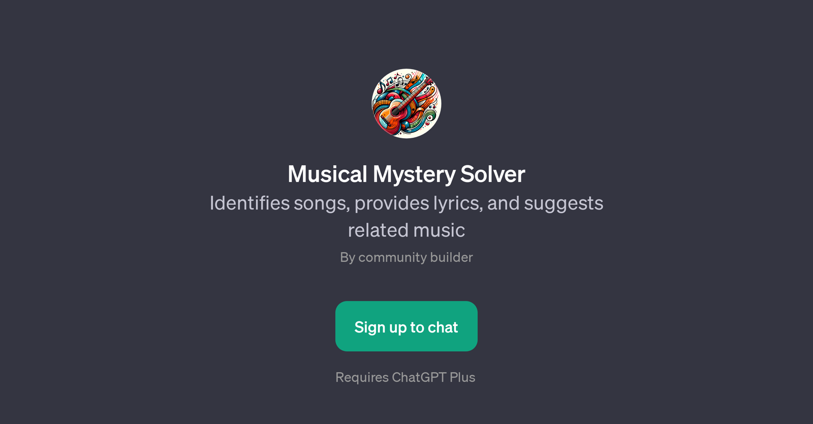 Musical Mystery Solver website