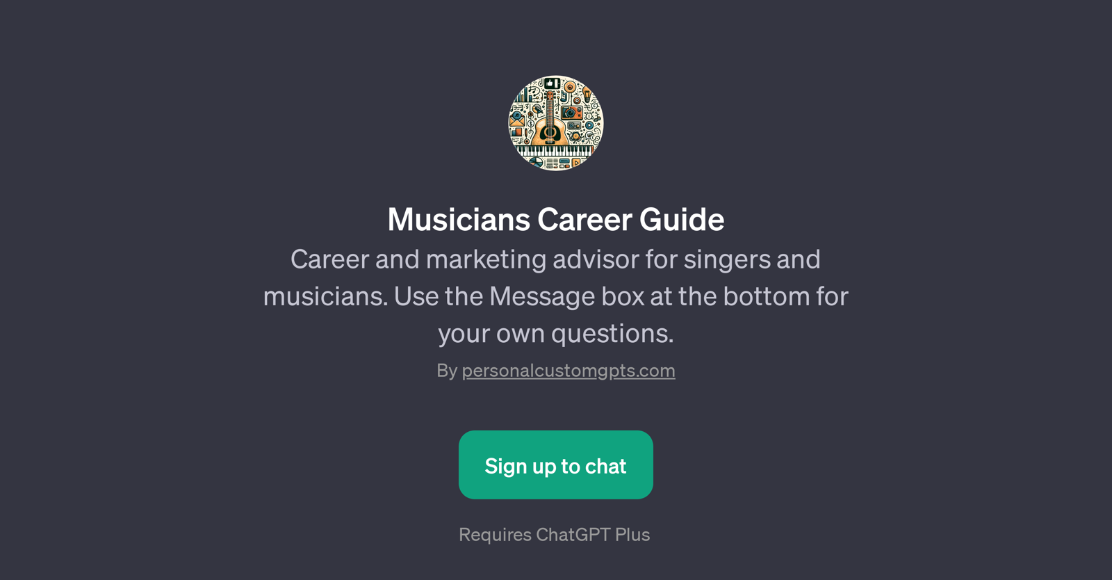 Musicians Career Guide GPT website