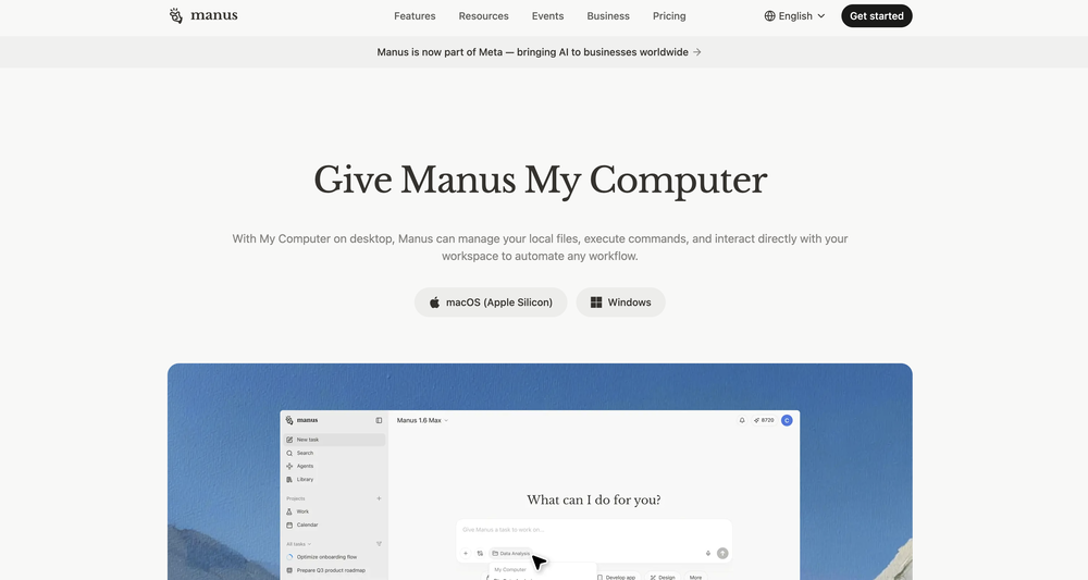 My Computer by Manus website
