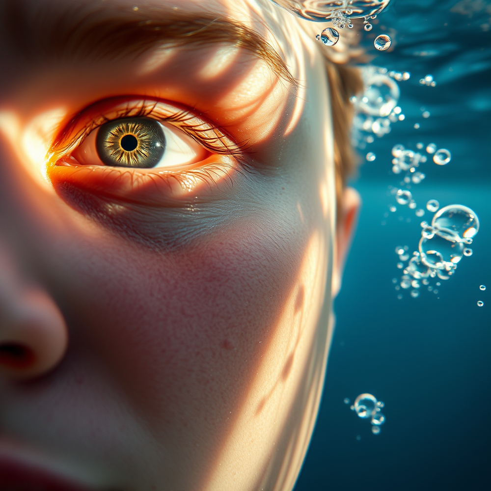 my face submerged in water website