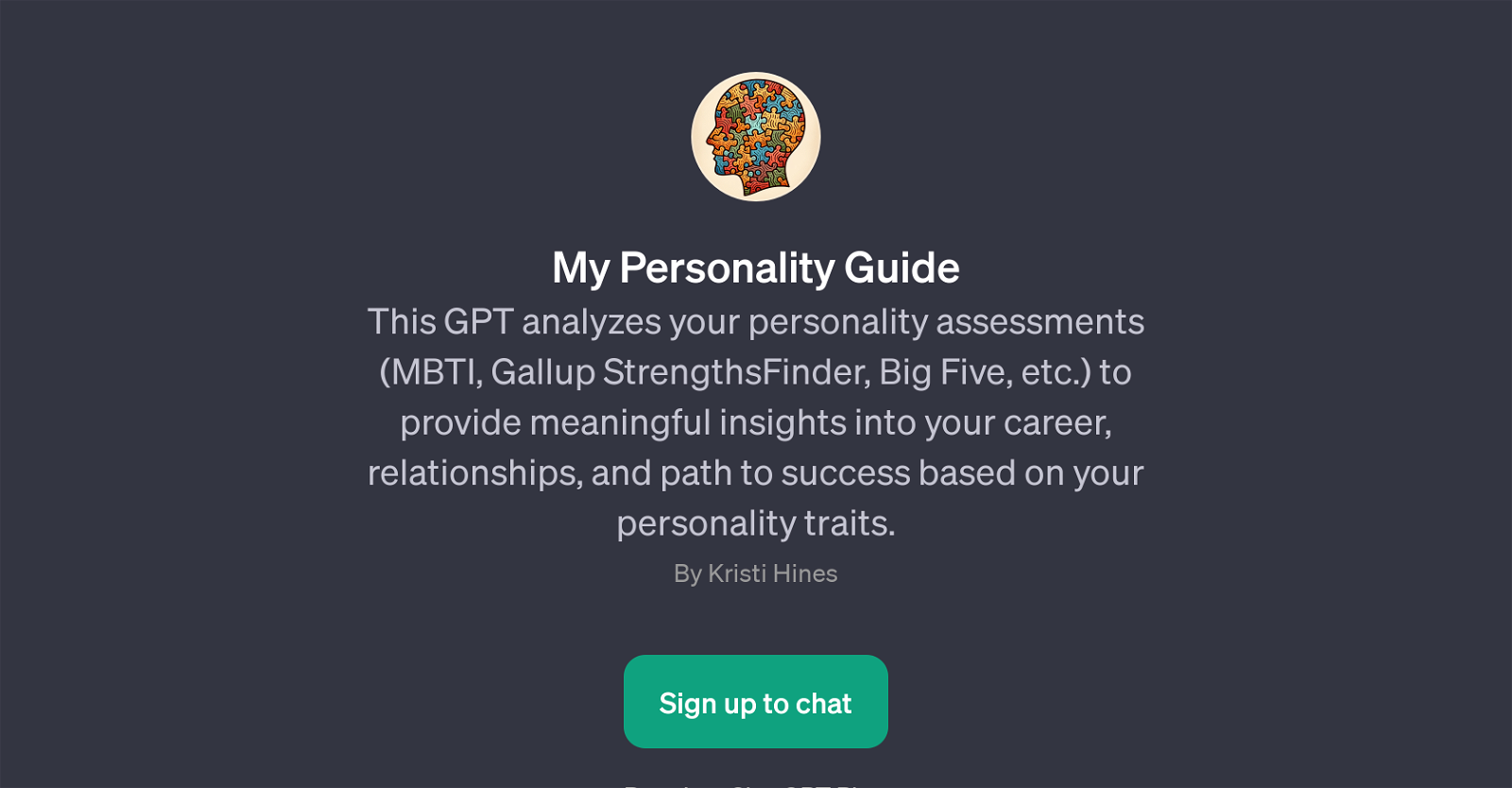 My Personality Guide website