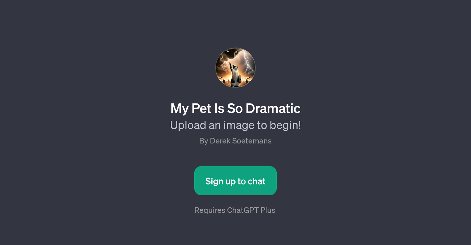 My Pet Is So Dramatic website