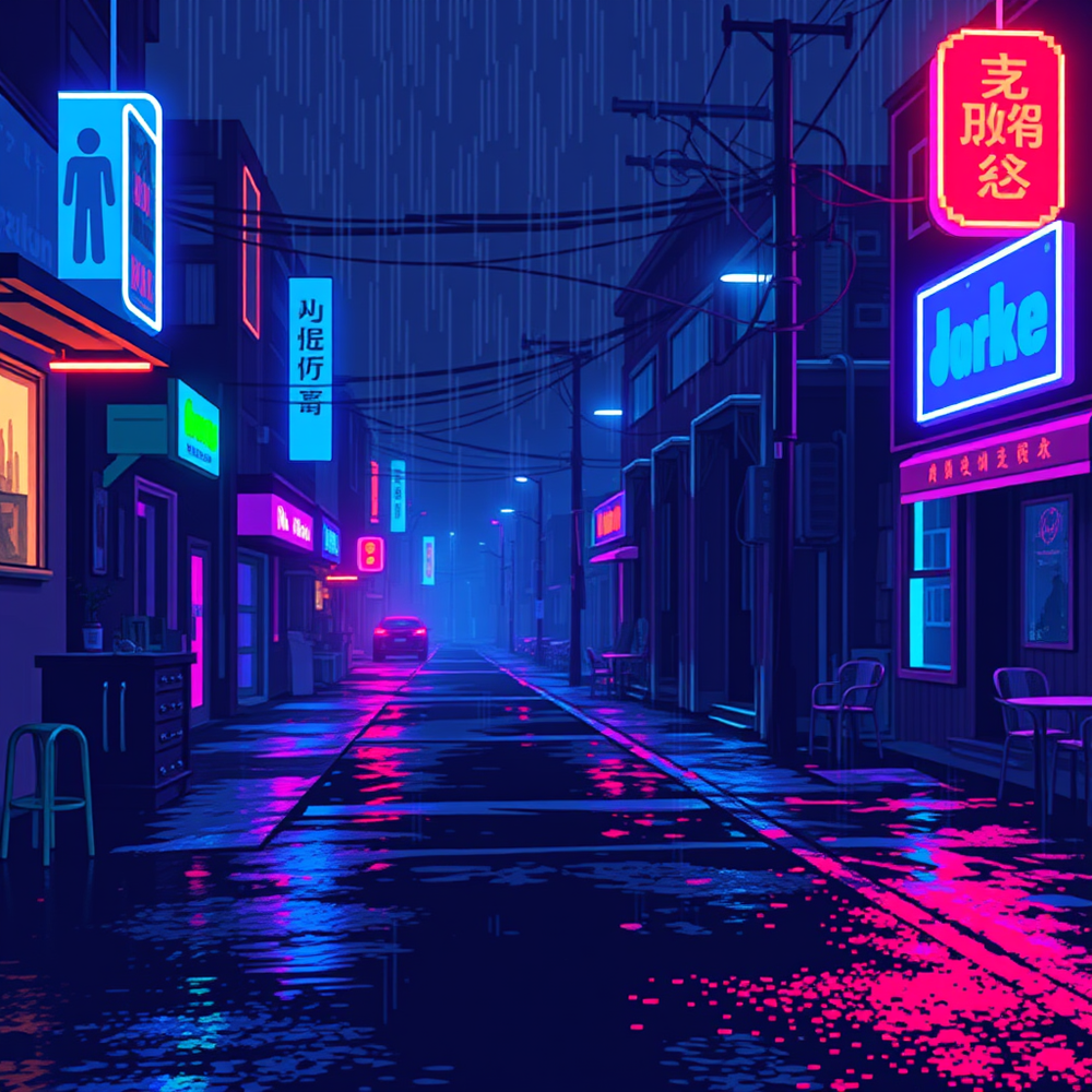 My Pixel Art - Vaporwave Synthwave Generator website