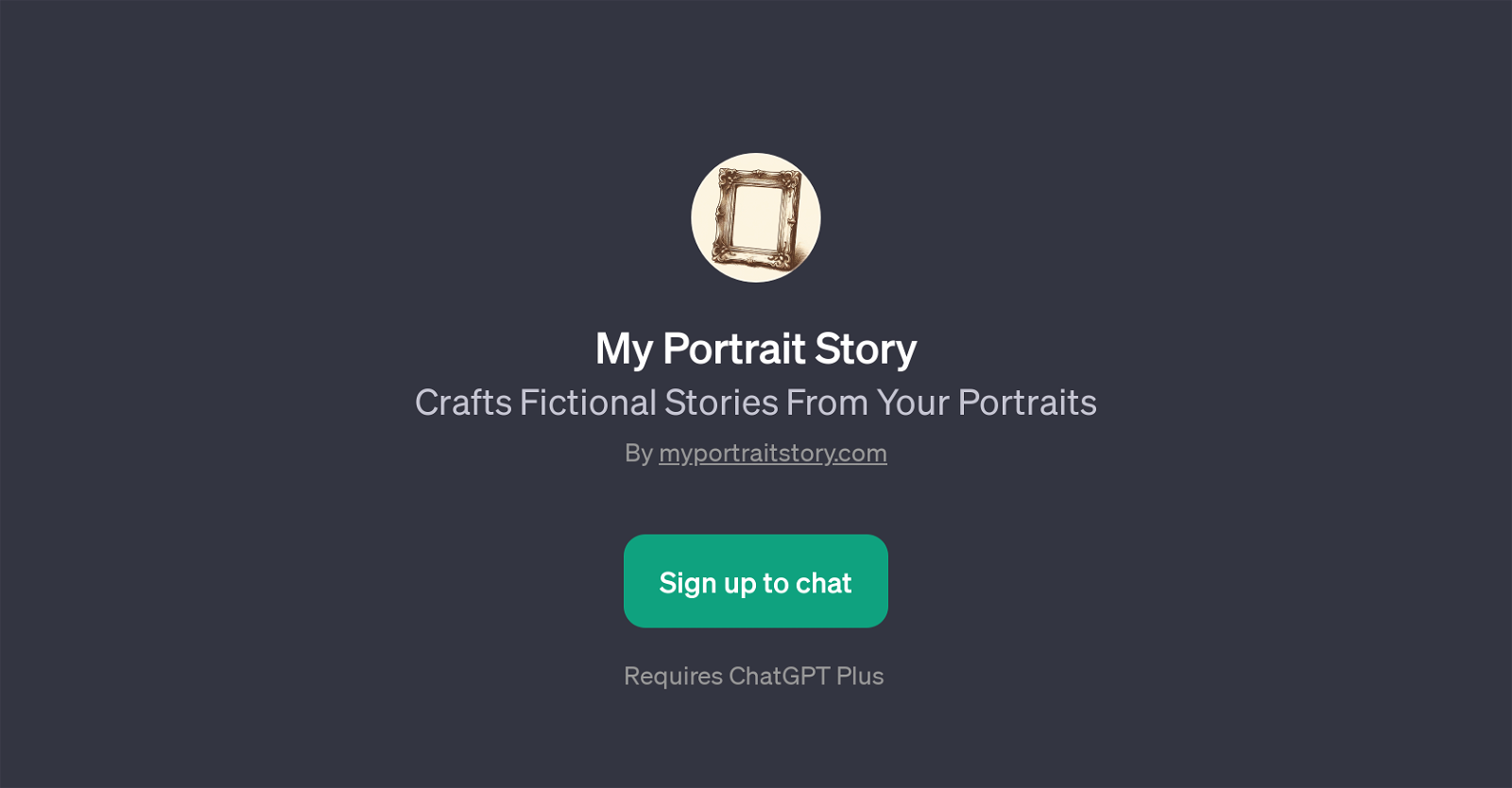 My Portrait Story website