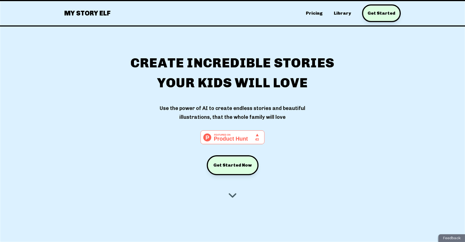 My Story Elf website