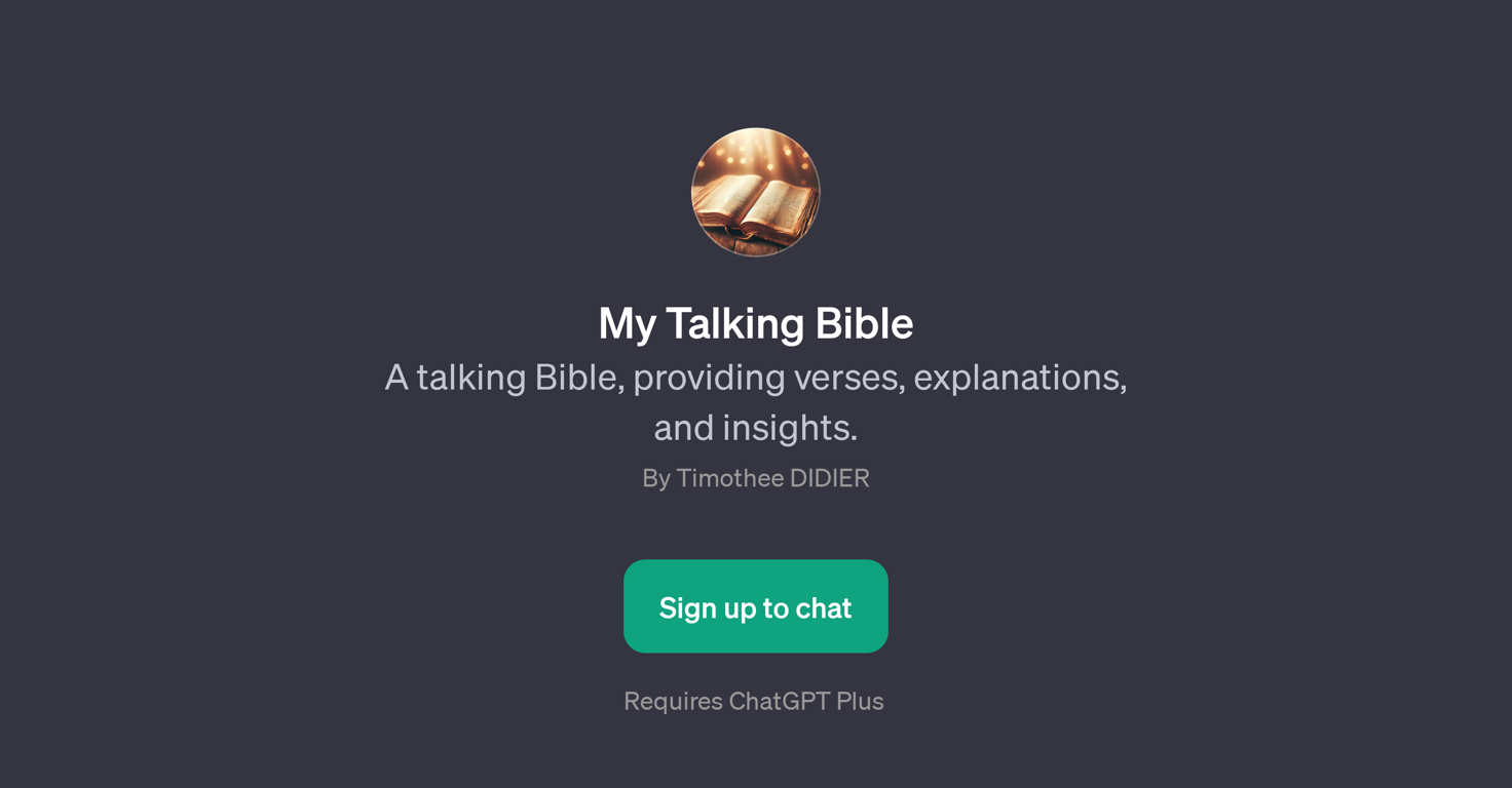 My Talking Bible website