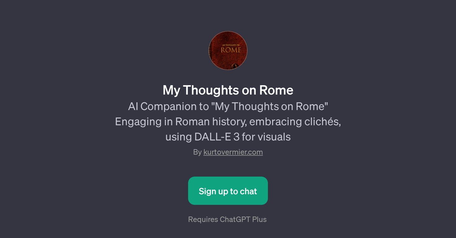 My Thoughts on Rome website